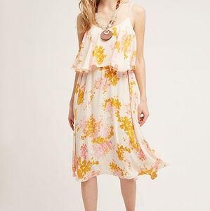 Anthropologie paper crown magnolia dress